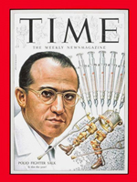 Time Magazine cover image of Dr. Jonas Salk